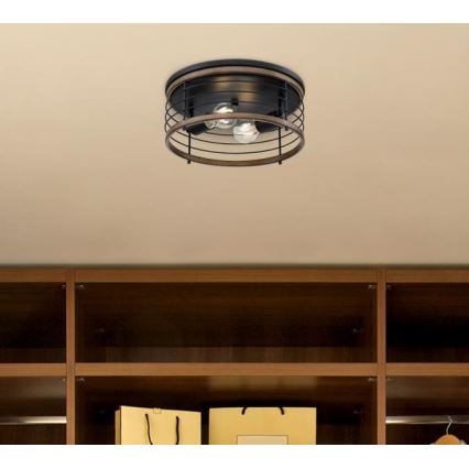 Westinghouse 61250 - Kattovalo ACKTON 2xE27/60W/230V barnwood