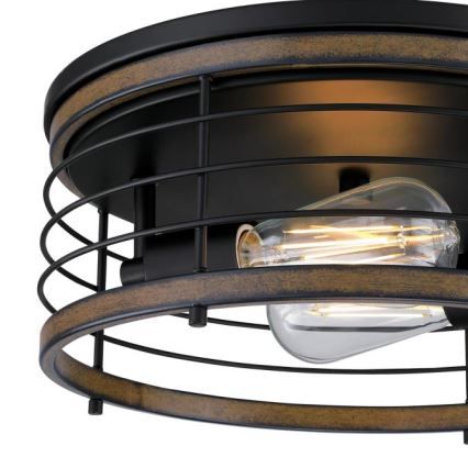Westinghouse 61250 - Kattovalo ACKTON 2xE27/60W/230V barnwood