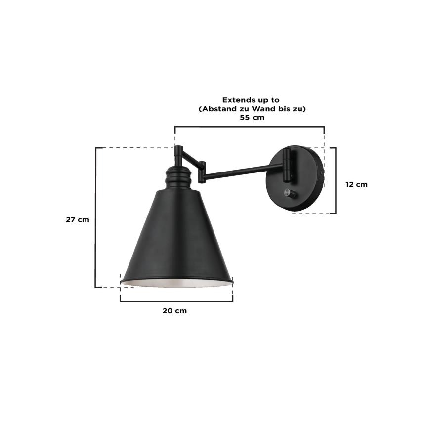 Westinghouse 61254 - Seinävalaisin TROCADERO 1xE27/60W/230V