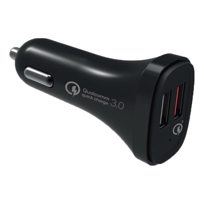 Winner Group - Autolaturi 2xUSB-A Power Delivery 30W musta