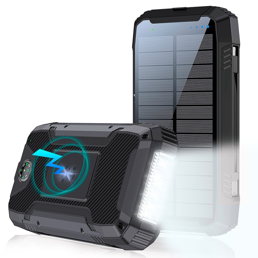 Winner Group - Laturi langattomalla latauksella ja aurinkokennopaneeli 20000 mAh 20W PD