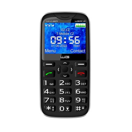 Winner Group - Matkapuhelin senioreille 1600 mAh musta