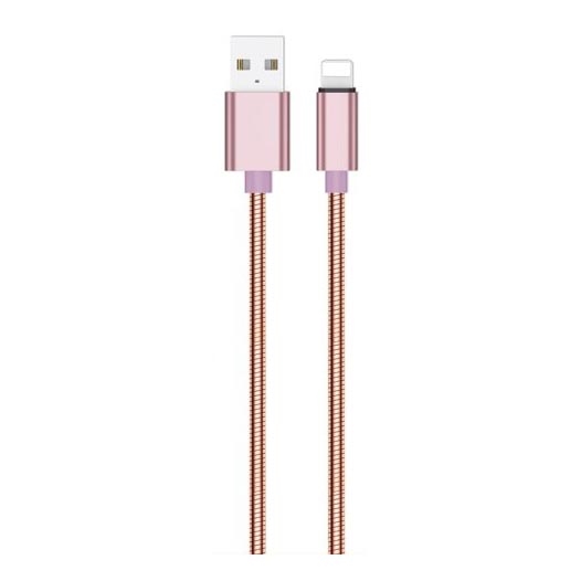 Winner Group - USB-kaapeli Lightning / USB-A 1m vaaleanpunainen