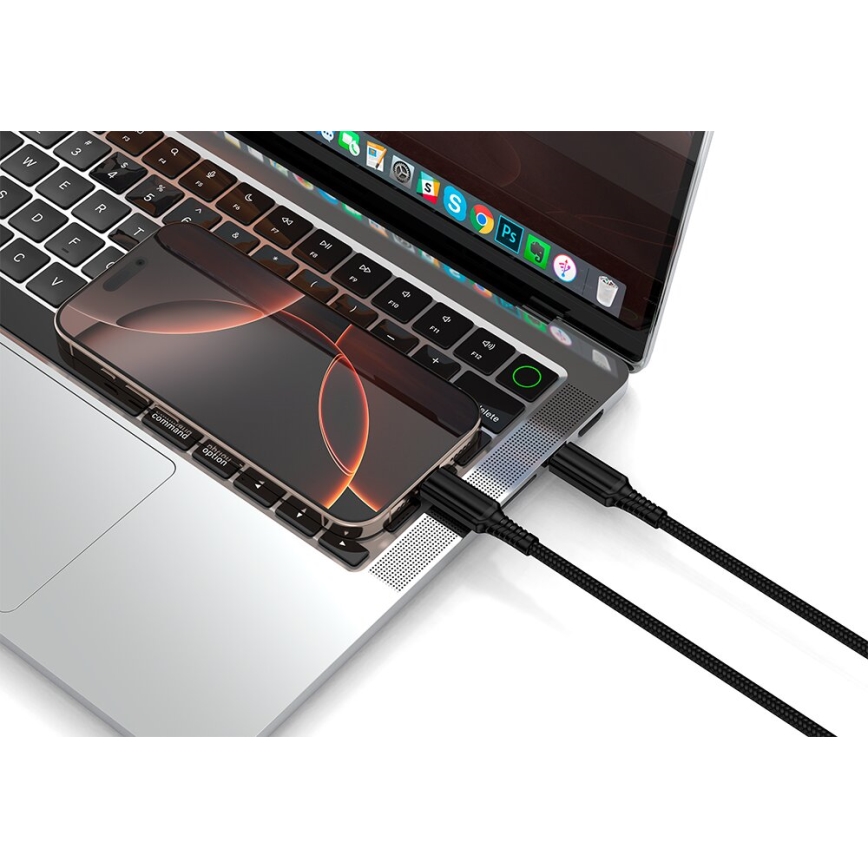 Winner Group - USB-kaapeli USB-C / USB-C 240W 1m musta