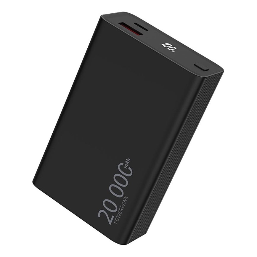 Winner Group - Varavirtalähde näytöllä 20000 mAh 20W Power Delivery musta