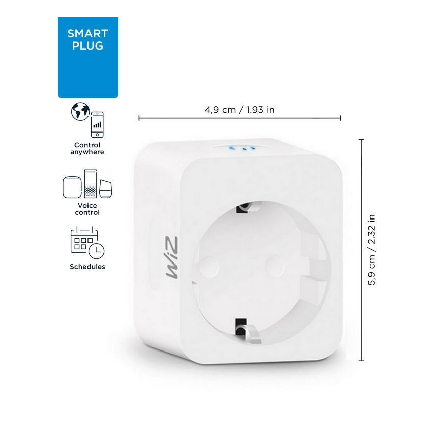 WiZ - Älykäs pistoke F 2300W Wi-Fi SCHUKO