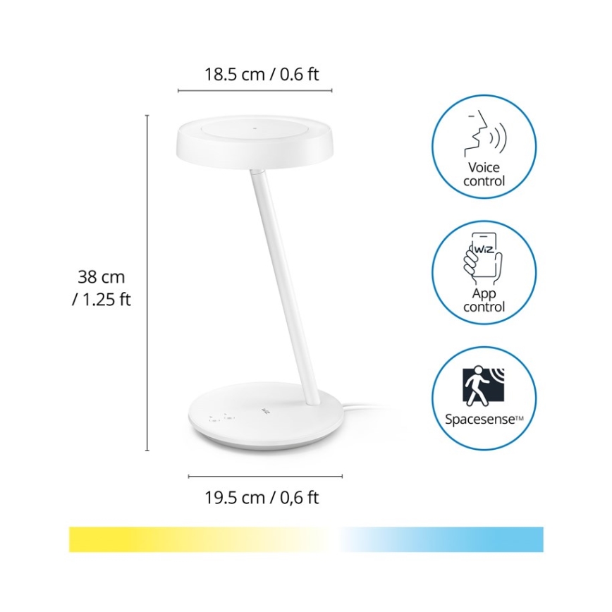 WiZ - Himmennettävä LED-pöytävalaisin PORTRAIT LED/10W/5V Wi-Fi 2700-6500K CRI 90