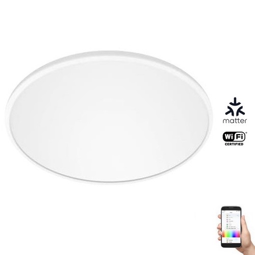 WiZ - Himmennettävä LED-RGB-kattovalaisin SUPERSLIM LED/32W/230V 2700-6500K Wi-Fi valkoinen