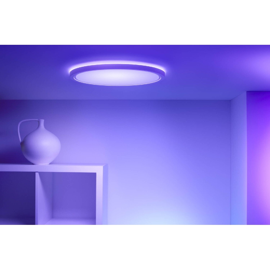 WiZ - Himmennettävä LED-RGB-kattovalaisin SUPERSLIM LED/32W/230V 2700-6500K Wi-Fi valkoinen