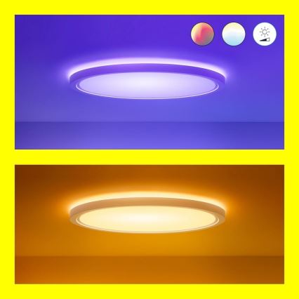 WiZ - Himmennettävä LED-RGB-kattovalaisin SUPERSLIM LED/32W/230V 2700-6500K Wi-Fi valkoinen