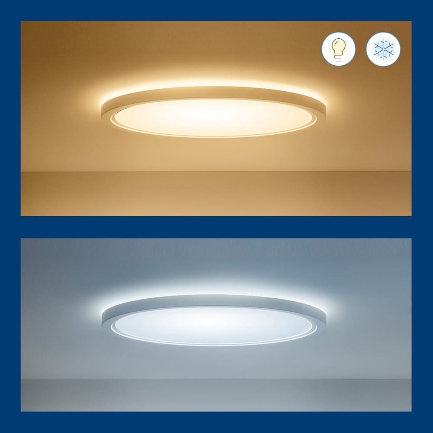 WiZ - Himmennettävä LED-RGB-kattovalaisin SUPERSLIM LED/32W/230V 2700-6500K Wi-Fi valkoinen