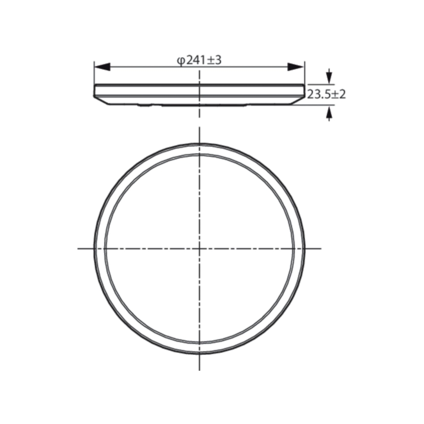WiZ - LED Himmennettävä kattovalo SUPERSLIM LED/14W/230V 2700-6500K Wi-Fi musta