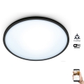 WiZ - LED Himmennettävä kattovalo SUPERSLIM LED/14W/230V 2700-6500K Wi-Fi musta