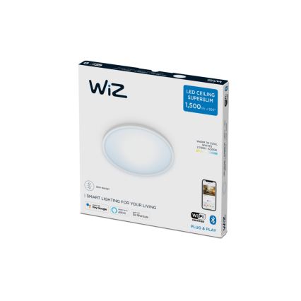 WiZ - LED Himmennettävä kattovalo SUPERSLIM LED/16W/230V 2700-6500K Wi-Fi valkoinen