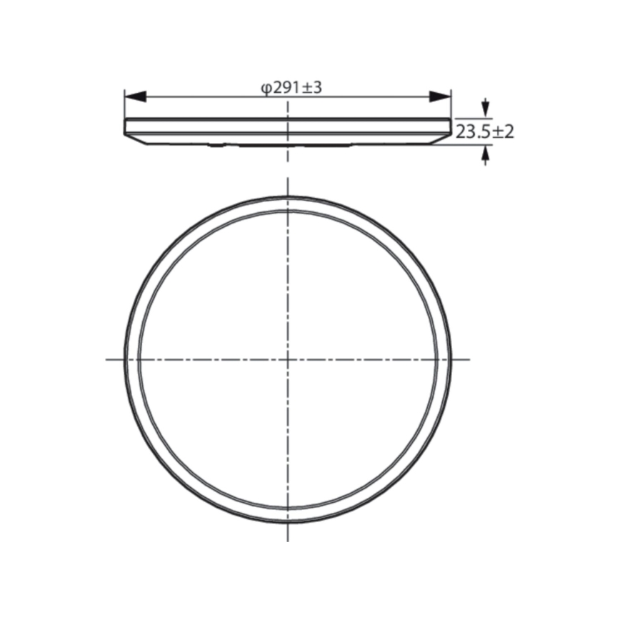 WiZ - LED Himmennettävä kattovalo SUPERSLIM LED/16W/230V 2700-6500K Wi-Fi musta