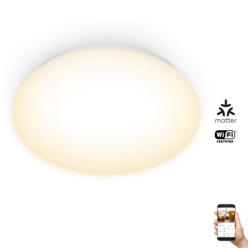 WiZ - LED Himmennettävä kattovalo SUPERSLIM LED/17W/230V 2700K Wi-Fi