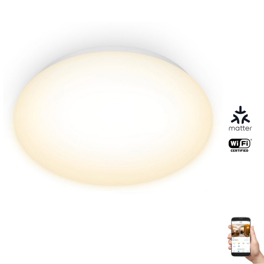 WiZ - LED Himmennettävä kattovalo SUPERSLIM LED/17W/230V 2700K Wi-Fi