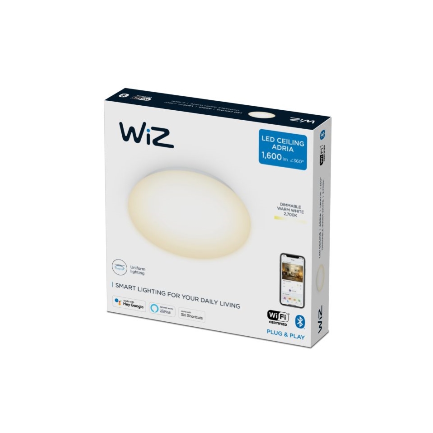 WiZ - LED Himmennettävä kattovalo SUPERSLIM LED/17W/230V 2700K Wi-Fi