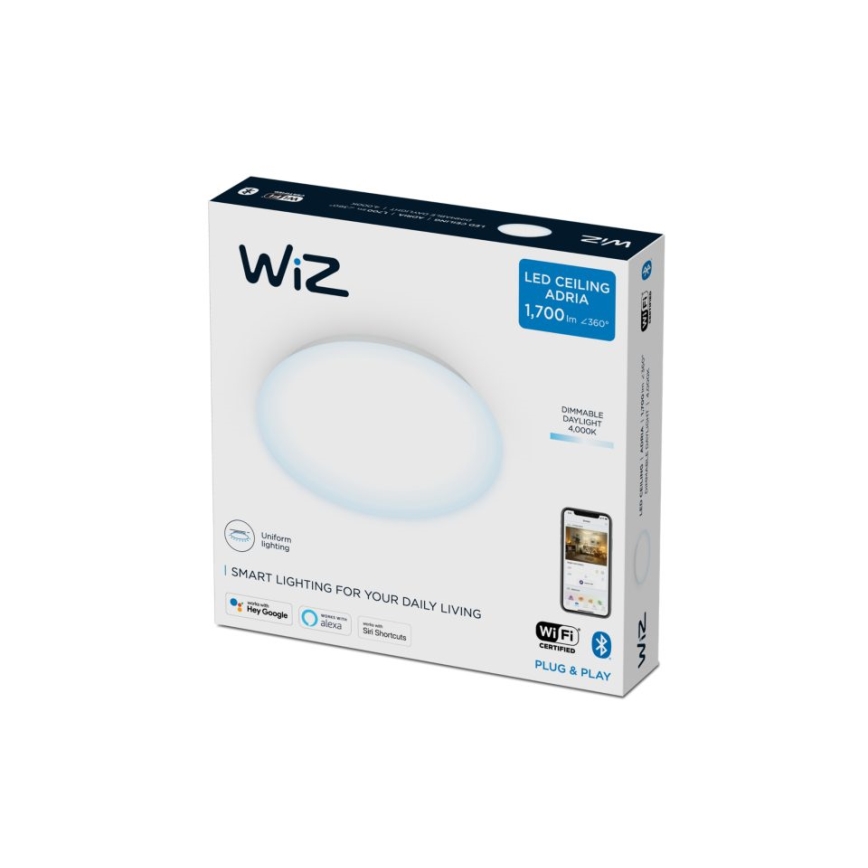WiZ - LED Himmennettävä kattovalo SUPERSLIM LED/17W/230V 4000K Wi-Fi