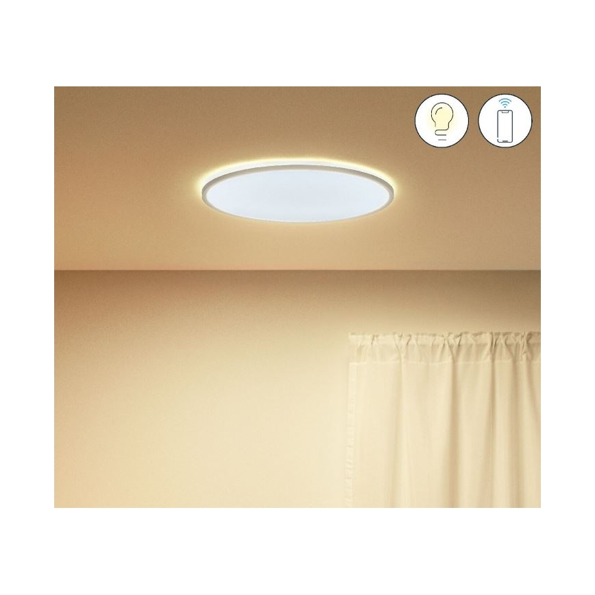 WiZ - LED Himmennettävä kattovalo SUPERSLIM LED/22W/230V 2700-6500K valkoinen Wi-Fi