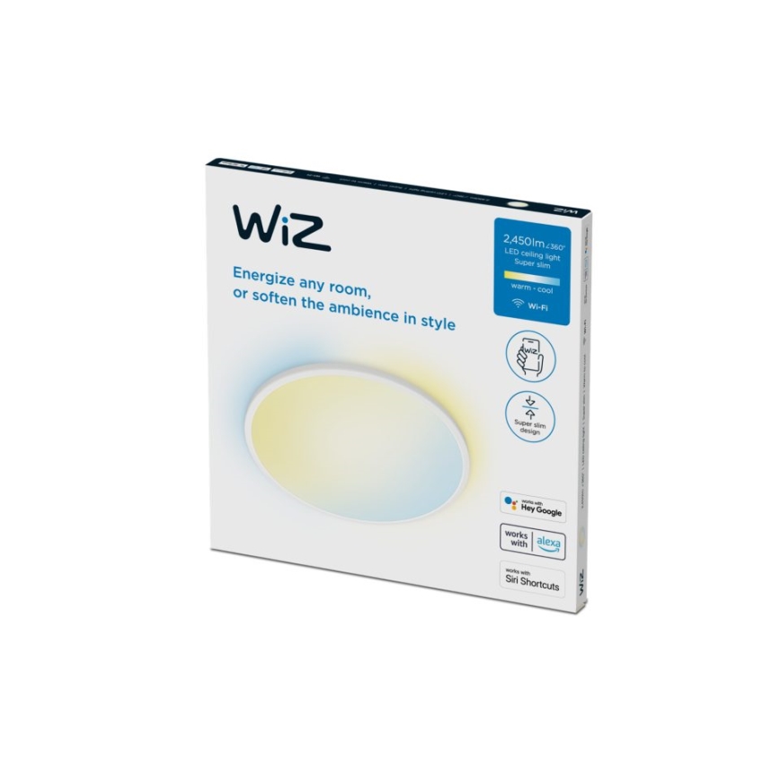 WiZ - LED Himmennettävä kattovalo SUPERSLIM LED/22W/230V 2700-6500K valkoinen Wi-Fi