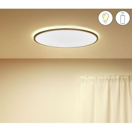 WiZ - LED Himmennettävä kattovalo SUPERSLIM LED/32W/230V 2700-6500K Wi-Fi musta
