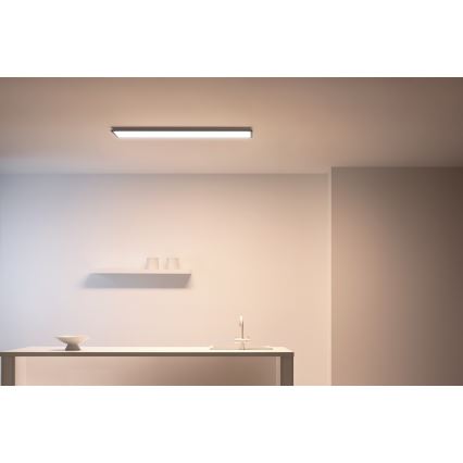 WiZ - LED Himmennettävä paneeli SUPERSLIM LED/36W/230V 2700-6500K Wi-Fi musta