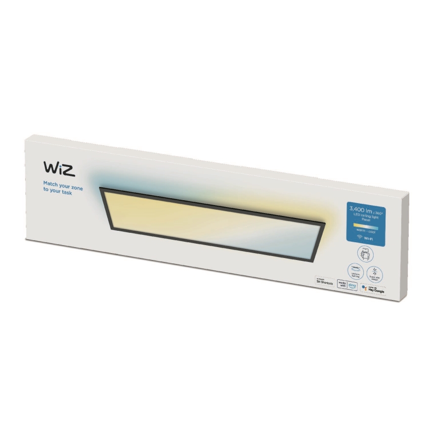 WiZ - LED Himmennettävä paneeli SUPERSLIM LED/36W/230V 2700-6500K Wi-Fi musta
