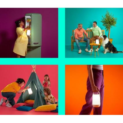 WiZ - LED RGBW Himmennettävä kannettava lamppu MOBILE LED/13,5W/5V 2200-6500K Wi-Fi