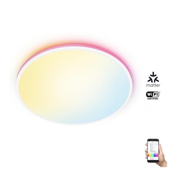WiZ - LED RGBW Himmennettävä kattovalo RUNE LED/21W/230V 2700-6500K Wi-Fi valkoinen