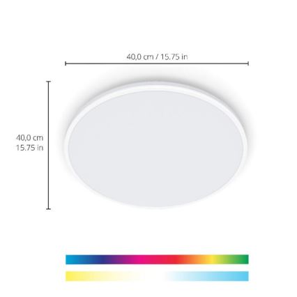 WiZ - LED RGBW Himmennettävä kattovalo RUNE LED/21W/230V 2700-6500K Wi-Fi valkoinen