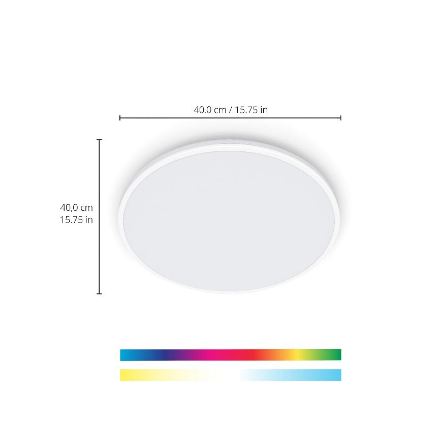 WiZ - LED RGBW Himmennettävä kattovalo RUNE LED/21W/230V 2700-6500K Wi-Fi valkoinen