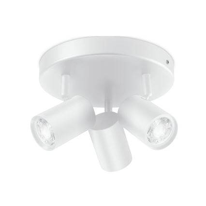WiZ - LED RGBW Himmennettävä kohdevalo IMAGEO 3xGU10/4,9W/230V 2200-6500K Wi-Fi CRI 90 valkoinen