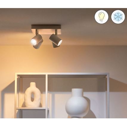 WiZ - LED RGBW Himmennettävä kohdevalo IMAGEO 4xGU10/4,9W/230V 2200-6500K Wi-Fi CRI 90 valkoinen