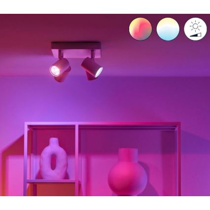 WiZ - LED RGBW Himmennettävä kohdevalo IMAGEO 4xGU10/4,9W/230V 2200-6500K Wi-Fi CRI 90 valkoinen
