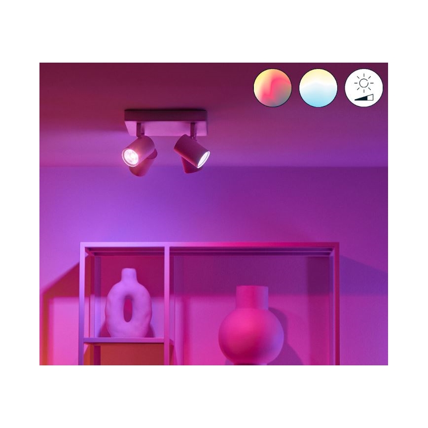 WiZ - LED RGBW Himmennettävä kohdevalo IMAGEO 4xGU10/4,9W/230V 2200-6500K Wi-Fi CRI 90 valkoinen