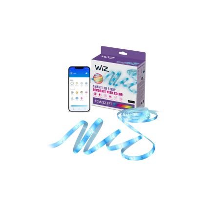 WiZ - LED RGBW Himmennettävä nauha 10m LED/12W/230V 2700-6500K Wi-Fi