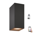 WiZ -LED RGBW Himmennettävä seinävalo UP&DOWN 2xGU10/4,7W/230V 2200-6500K Wi-Fi CRI 90 musta