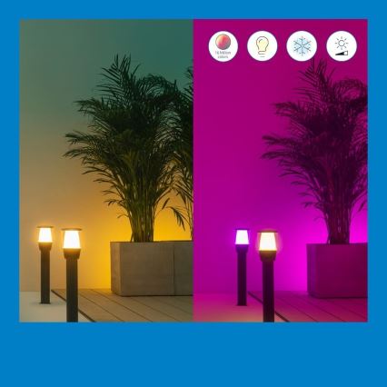 WiZ - LED RGBW Himmennettävä ulko lamppu ELPAS LED/4,8W/12/230V 2700-5000K IP65 Wi-Fi