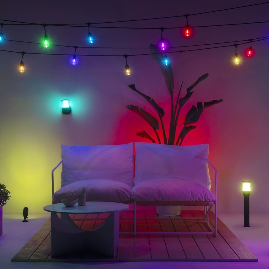 WiZ - LED RGBW Himmennettävä ulko lamppu ELPAS LED/4,8W/12/230V 2700-5000K IP65 Wi-Fi