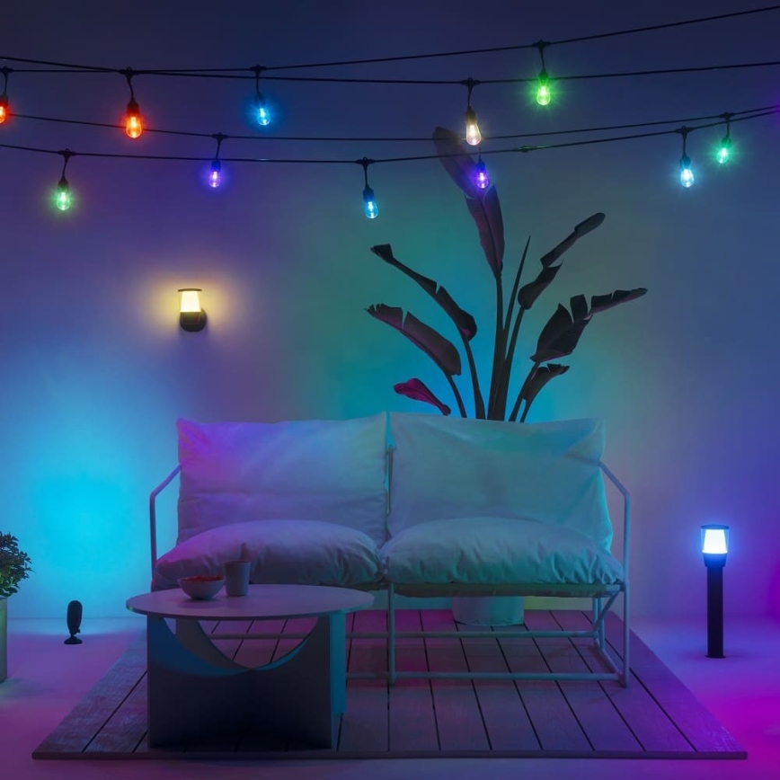WiZ - LED RGBW Himmennettävä ulko lamppu ELPAS LED/4,8W/12/230V 2700-5000K IP65 Wi-Fi