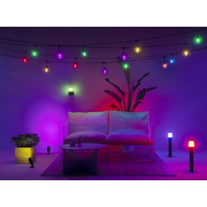 WiZ - LED RGBW Himmennettävä ulko lamppu ELPAS LED/4,8W/12/230V 2700-5000K IP65 Wi-Fi