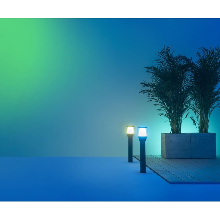WiZ - LED RGBW Himmennettävä ulko lamppu ELPAS LED/4,8W/12/230V 2700-5000K IP65 Wi-Fi