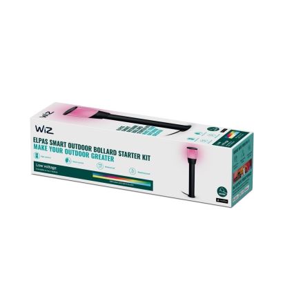 WiZ - LED RGBW Himmennettävä ulko lamppu ELPAS LED/4,8W/12/230V 2700-5000K IP65 Wi-Fi