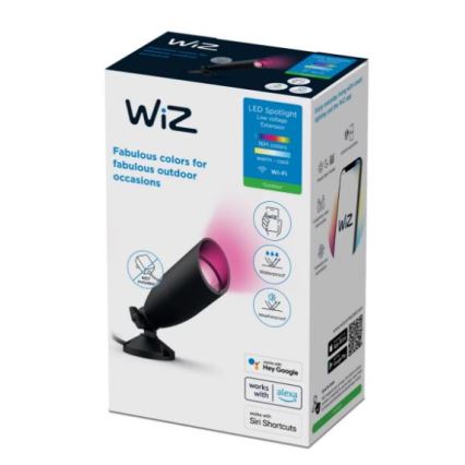 WiZ - LED RGBW Himmennettävä ulkokohdevalo SPOT LED/4W/12V 2700K-5000K IP65 Wi-Fi