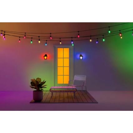 WiZ - LED RGBW Himmennettävä ulkoseinävalaisin LED/9,5W/230V 2700-5000K IP44 Wi-Fi