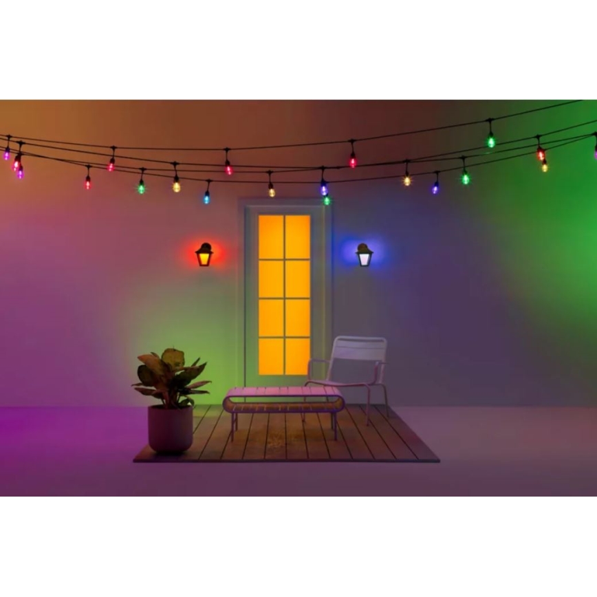 WiZ - LED RGBW Himmennettävä ulkoseinävalaisin LED/9,5W/230V 2700-5000K IP44 Wi-Fi