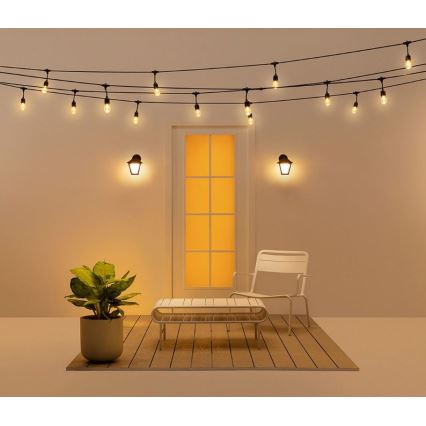 WiZ - LED RGBW Himmennettävä ulkoseinävalaisin LED/9,5W/230V 2700-5000K IP44 Wi-Fi
