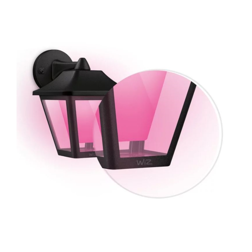 WiZ - LED RGBW Himmennettävä ulkoseinävalaisin LED/9,5W/230V 2700-5000K IP44 Wi-Fi
