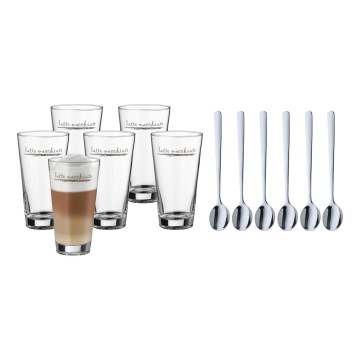 WMF - Lasisarja ja spoons kohteelle latte macchiato CLEVER & MORE 6 kpl